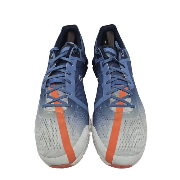 On Running Cloudflow 3.0 Running Shoes Lake Blue Flare Orange Men's Size - Picture 4 of 13